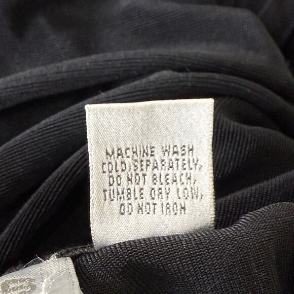 Vintage 90s Slinky Stretch Fringe Maxi Skirt Western Boho Cowgirl Goth XS S - Picture 5 of 5